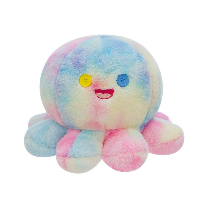 Funny octopus doll plush toy cute colorful octopus throw pillow home decoration ornament girl children's gift