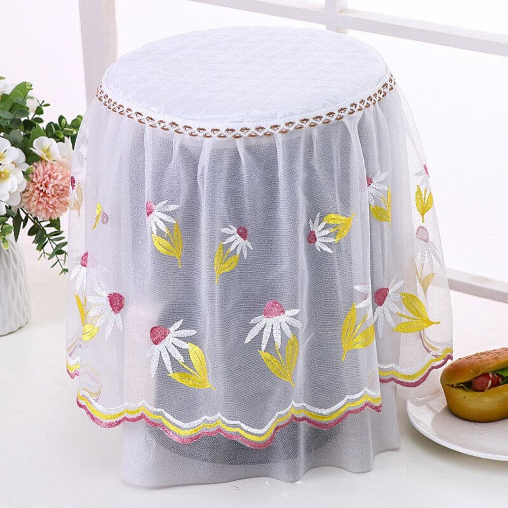 Pastoral Lace Air Fryer Dust Cover Kitchen Appliance Cover Pastoral Style Rice Cooker Cover Decorative Cover Embroidery