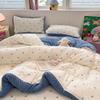 Sleeping Cloud Sensation Double Layer Yarn Ins Girl Heart Cute Series Thick Bean Bed Cover