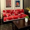 New Chinese Sofa Cushion, New  National Tide Red High-End Solid Wood Sofa Cover, Universal Non-Slip Seat Cushion In All Seasons