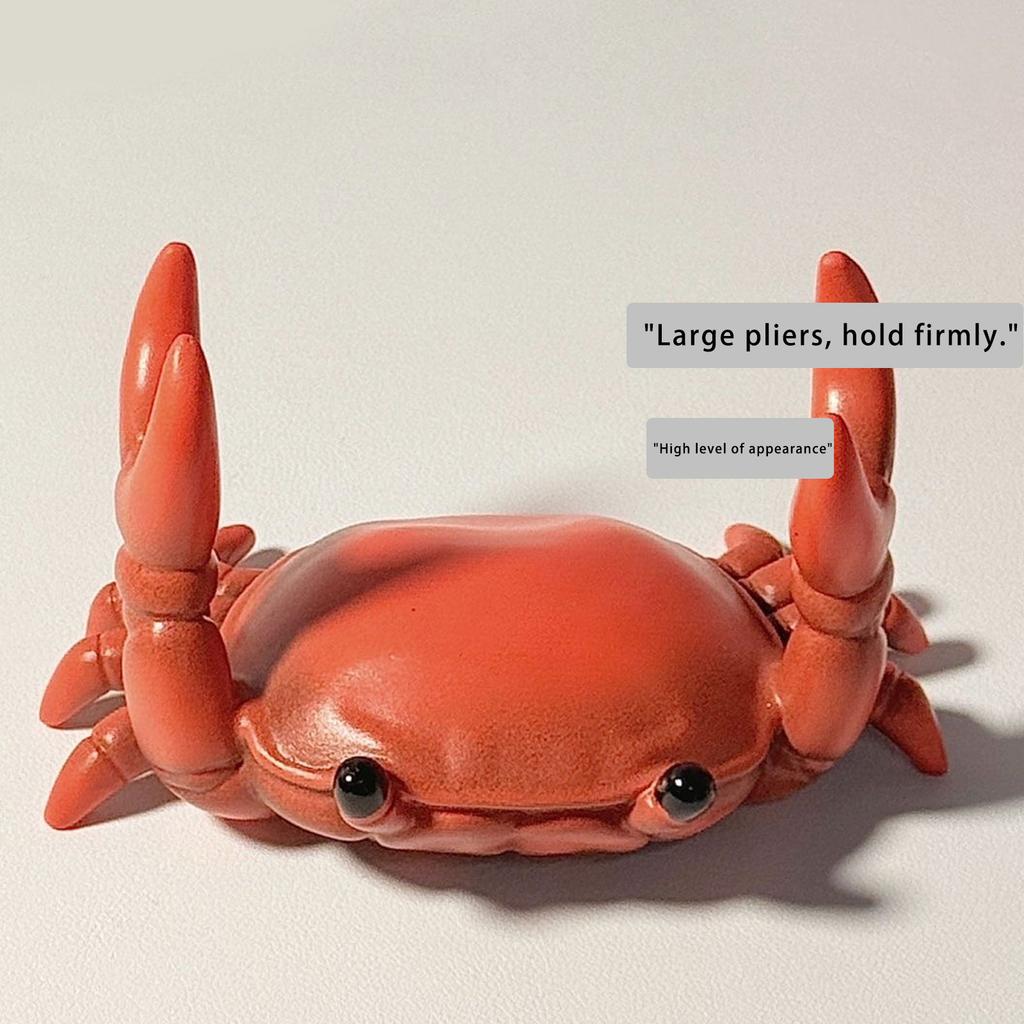 Crab Pen Rest Eyeglasses Display Stand Table Ornament Desktop Pen Organiser Phone Stand for Halloween Decoration