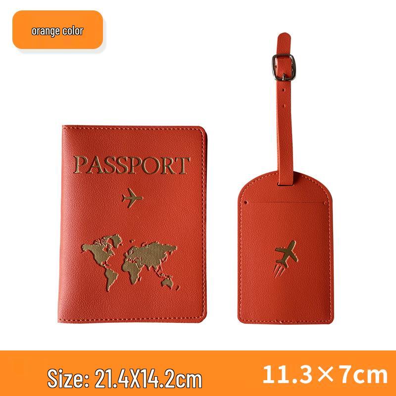 Set di Etichette Multicolore per Passaporto e Bagaglio Transfrontaliero - Organizer Multifunzionale in Pelle PU (Logo Personalizzabile)