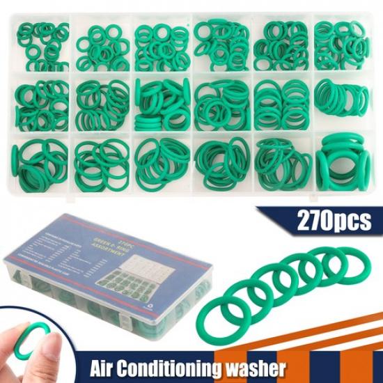 270Pcs Universal Rubber O-Ring Assortment Set Gasket Automotive Seal SAE Kit