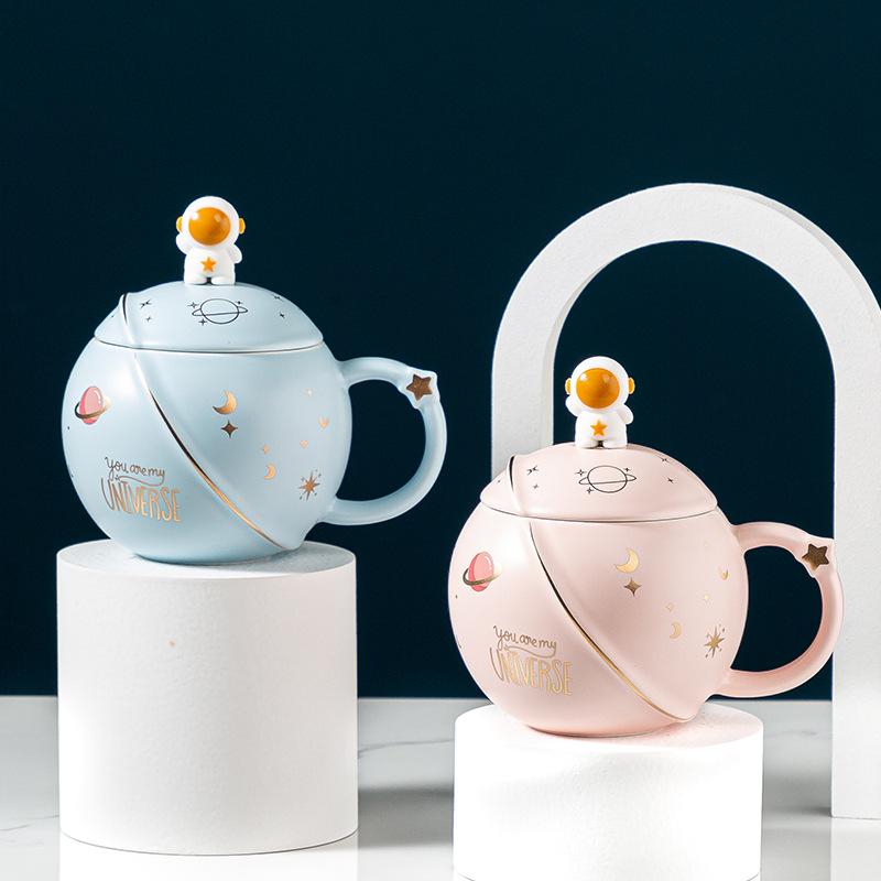 Astronaut Keramiktasse Planet Tasse Kreative Personalisierte Wasser Tasse Souvenir Geschenk Tasse Kaffeetasse