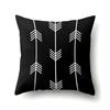 Polyester Pillow Case Geometric Decoration Home Petal Strip Printed Cushion Cover Bedside Cushion Cover Waist Cushion Cover