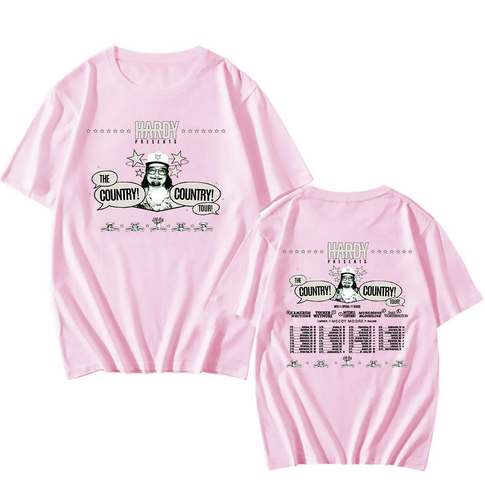 HARDY THE COUNTRY! COUNTRY! TOUR 2026 T-shirt Unisex Streetwear Short Sleeve Cotton Tshirts Graphic Print Clothing Tees
