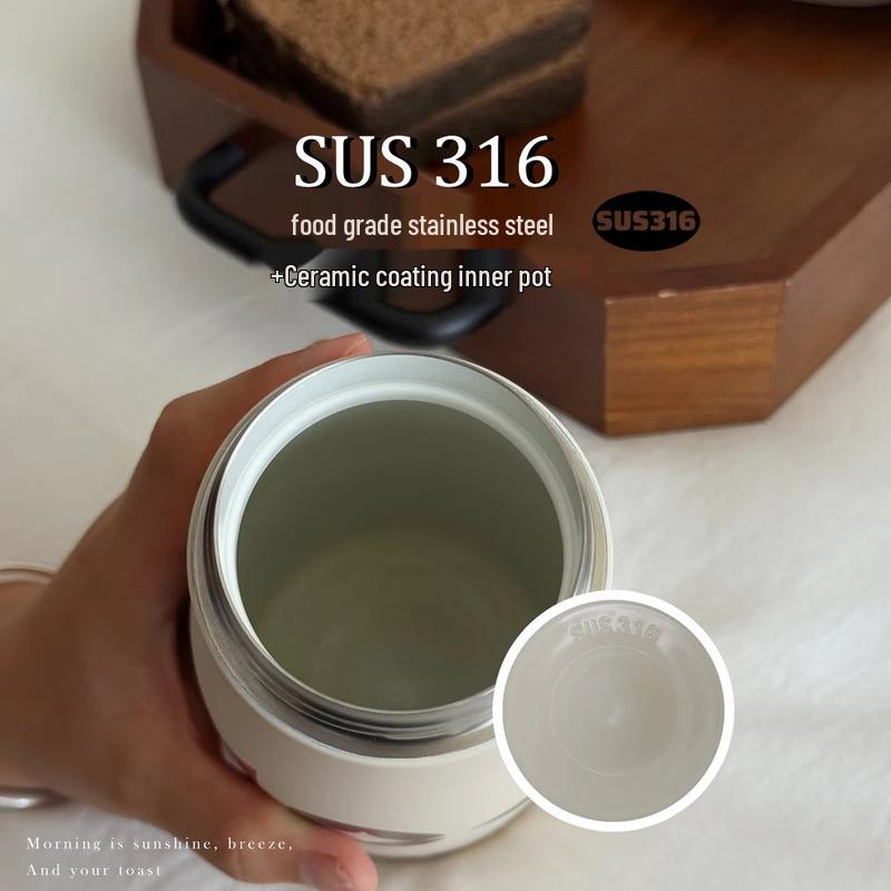 COOKSS Ceramic Lined Stainless Steel Insulated Straw Mug