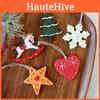Christmas Resin Ornaments Set With Snowflake Star Heart For Holiday Decor