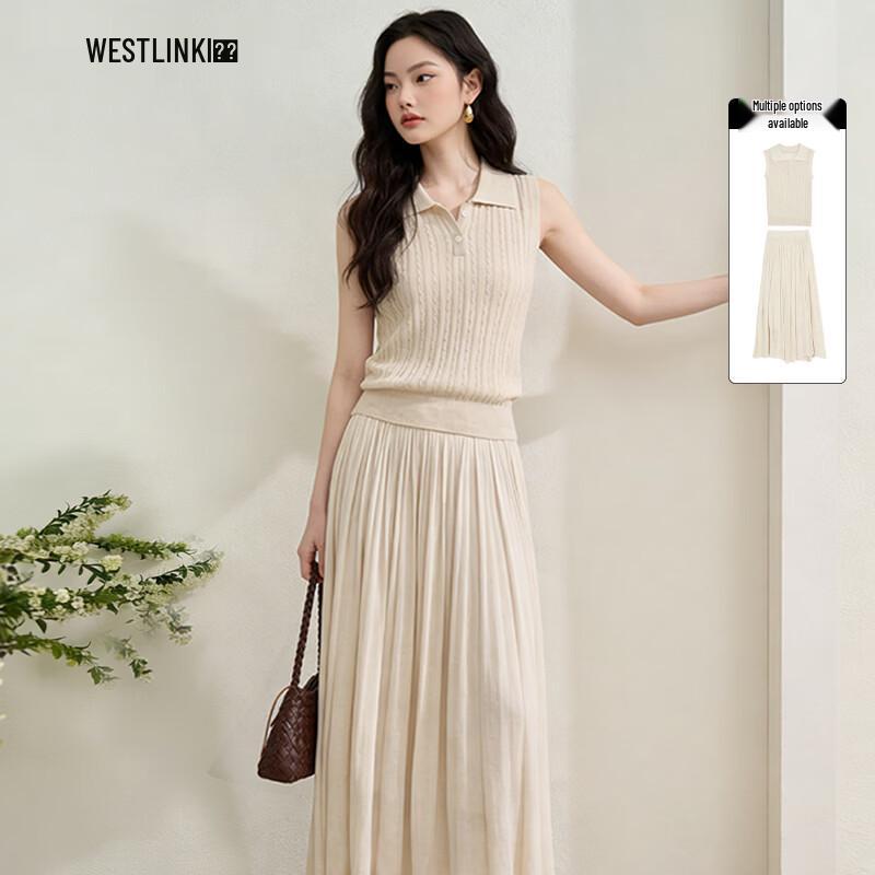 Westlink Relaxed A-Line Skirt Set M