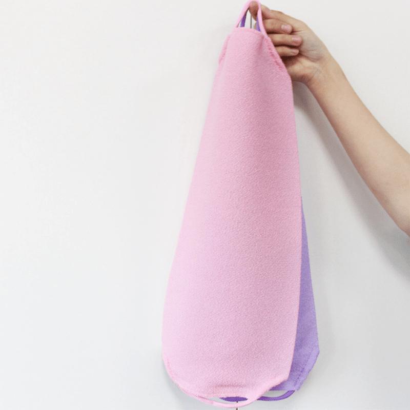 Korean Exfoliating Back Scrubber, Long Stretch Bath Towel, Shower Towel for Body