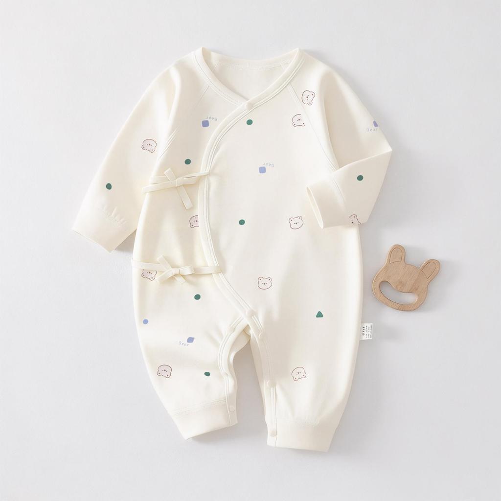 Newborn Baby Jumpsuit - Pure Cotton, Spring & Autumn, 0-6 Months, Base Layer & Crawling Rompers.