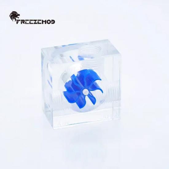 FREEZEMOD Computer water cooling water flow indicator 3 way. LSJ-PM3 синий