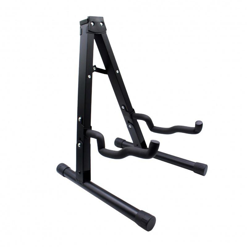 "Foldable 3D Wooden A-Frame Guitar Stand for Folk & Classical Guitars”