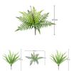 Faux Greenery Wall Panel Featuring 9head Iron Tree And Ferns For Home Indoor Decor