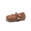 Girls' small leather shoes, new spring/autumn styles, Korean-style children's shallow-toe casual shoes, soft-soled baby shoes, retro princess shoes