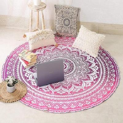 Pokrývka na kulatý stůl Bohemia Indian Mandala Ubrus Látka Páv Otec Ubrus Kuchyňský styl Středozemního stylu Boho