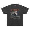 Long Arm of the Law TShirt HK Movie The Killer City on Fire Retro Washed Loose Drop Shoulder Summer Cotton Mens Clothing Shirt
