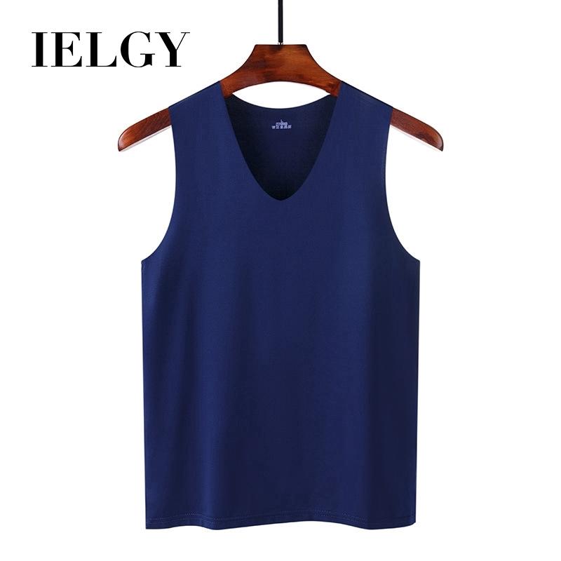 IELGY Atmungsaktive Herren-Weste aus Eisseide für Sport und Fitness