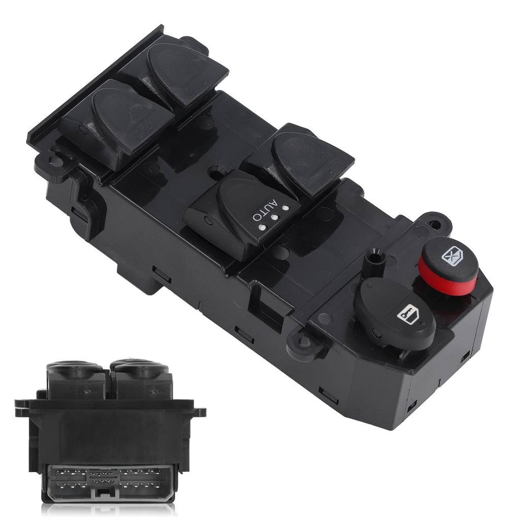 Power Window Switch 35750SNAU11 ABS Black Replacement for Civic FD FD1 FD2 RHD 2006‑2011Type A