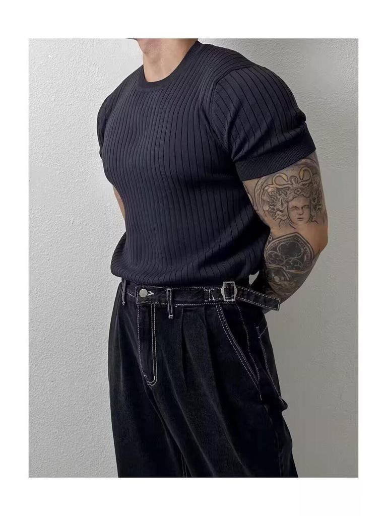 Men's European & American Fashion Breathable Short-Sleeve T-Shirt