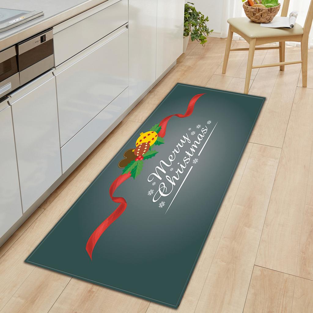 Christmas Kitchen Sand Carpet Doormat Long Floor Mat