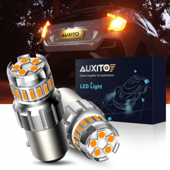 AUXITO 1157 LED Turn Light Signal Bulbs Amber Yellow Anti Hyper Flash CANBUS