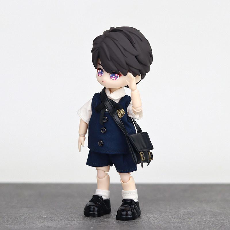 Love And Deepspace Shen Xinghui Li Shen Ob11 Doll 1/12 Bjd Gsc Full Action Figure Hoodie Denim Shorts Bag Outfit Dolls