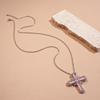 Crystal Cross Necklace Rhinestone Cross Pendant Vintage Cross Choker Chain  Girls