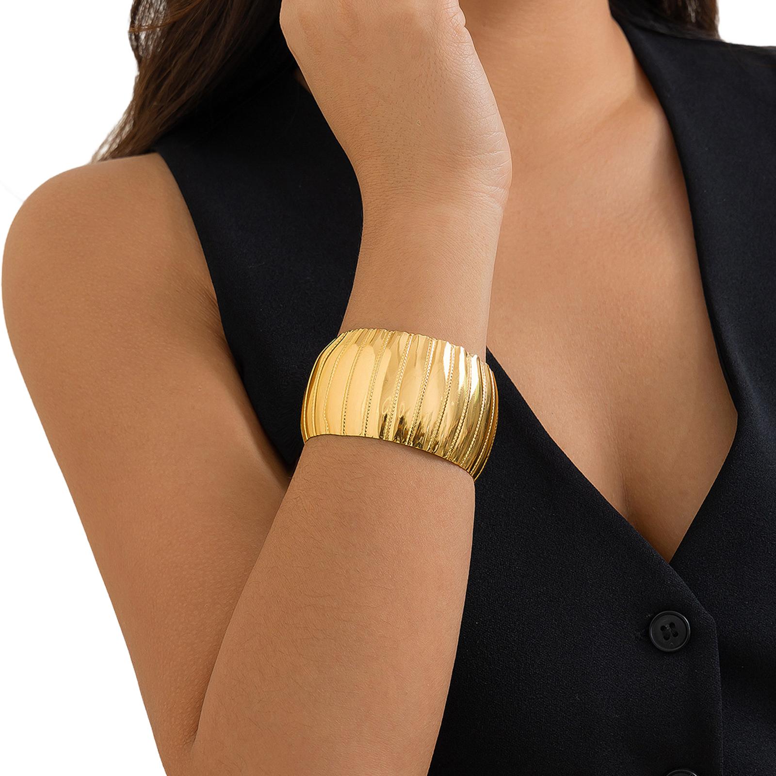 

Винтажные стимпанк большие металлические браслеты модный браслет на руку в стиле гранж ювелирные изделия металлическая текстура подарок для женщин и девочек D