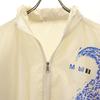 Mobil-F1 90s Old Company Jacket L white Hooded Men's Used