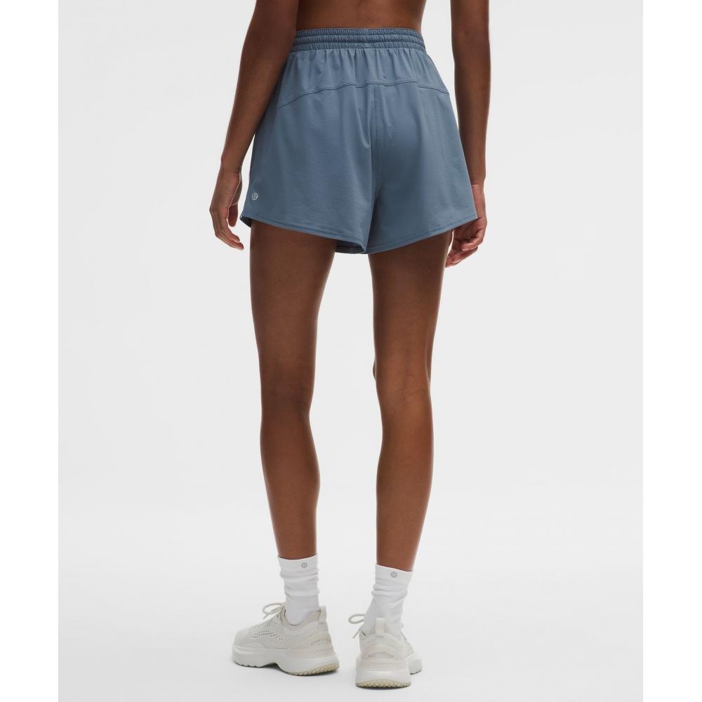 Lululemon Court Rival High Rise Short 3  Steel Blue White