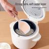 Heat-Resistant Silicone Rice Spoon with Wooden Handle