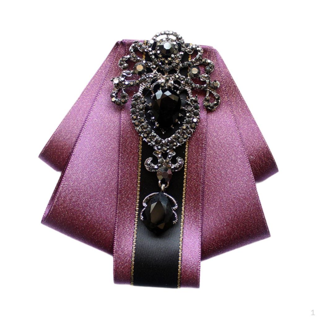 Broche nœud papillon pour accessoires vestimentaires, uniforme de bal de promo