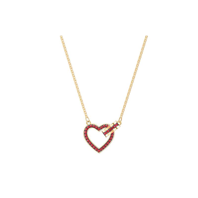 Swarovski Crystal Necklace Gold Women 5465683 золотой
