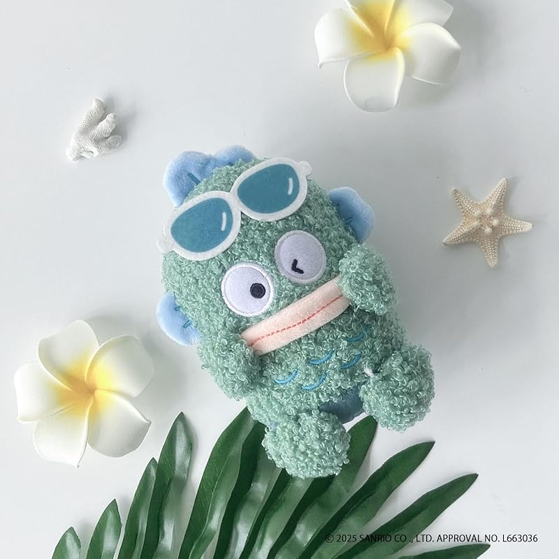 AS KNOW AS plus (ASKNOW AS PLUS) ZY0548 Sanrio to Issho BC Vacation Series Hangyodon F Sanrio Suntan Cute Key Charm Green