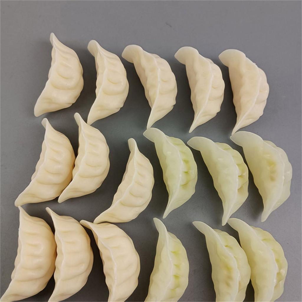 Artificial Dumpling Set 6Pcs Simulation Dumplings Models for Food Photography Props and Party Decoration