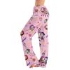 Womens Pajama Pants Sleepwear Casual Drawstring Elastic Waist Pants Comfy Straight Yoga Loose Trousers