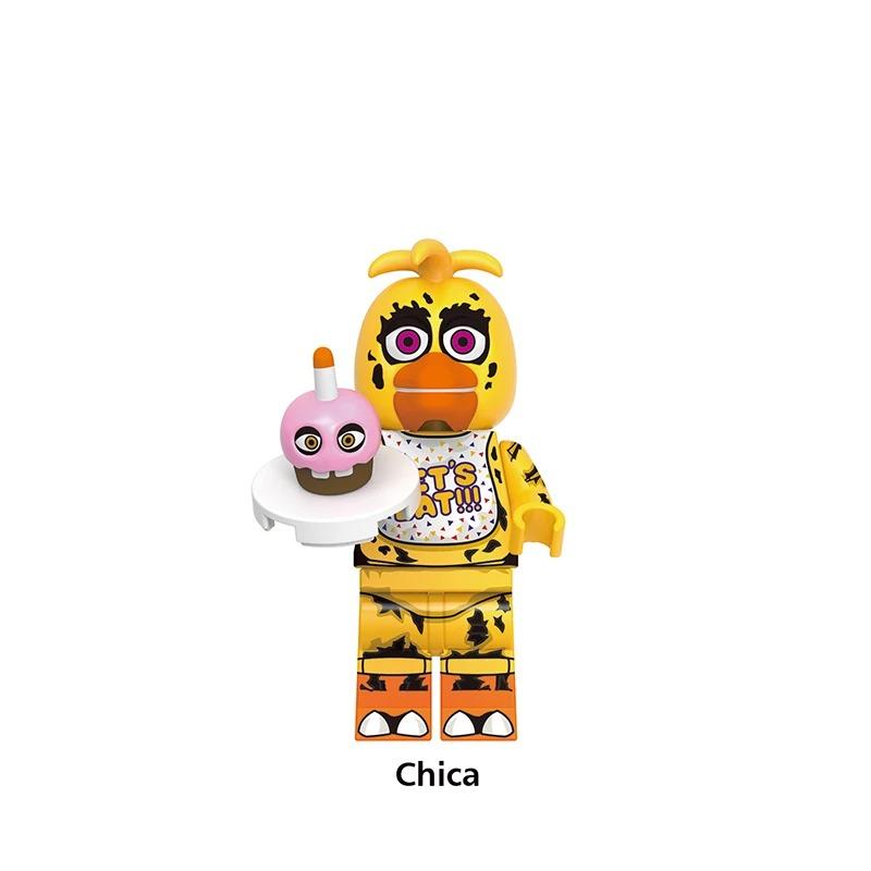NUEVO Juego FNAF Nights Figura Mini Figuras Bloques de Construcción Esqueleto Juguetes de Terror regalo juguetes para niños molde rey