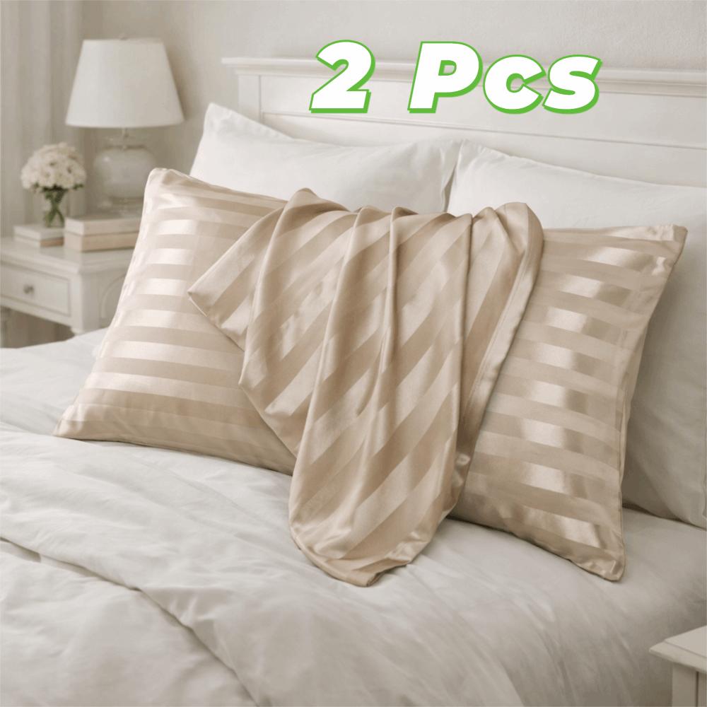 Glossy Jacquard Pillow Cover Envelope Closure Hotel Pillowcase  Bedroom