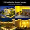 Solar LED Mosquito Repellent Waterproof Outdoor String Lights for Garden Camping Lawn