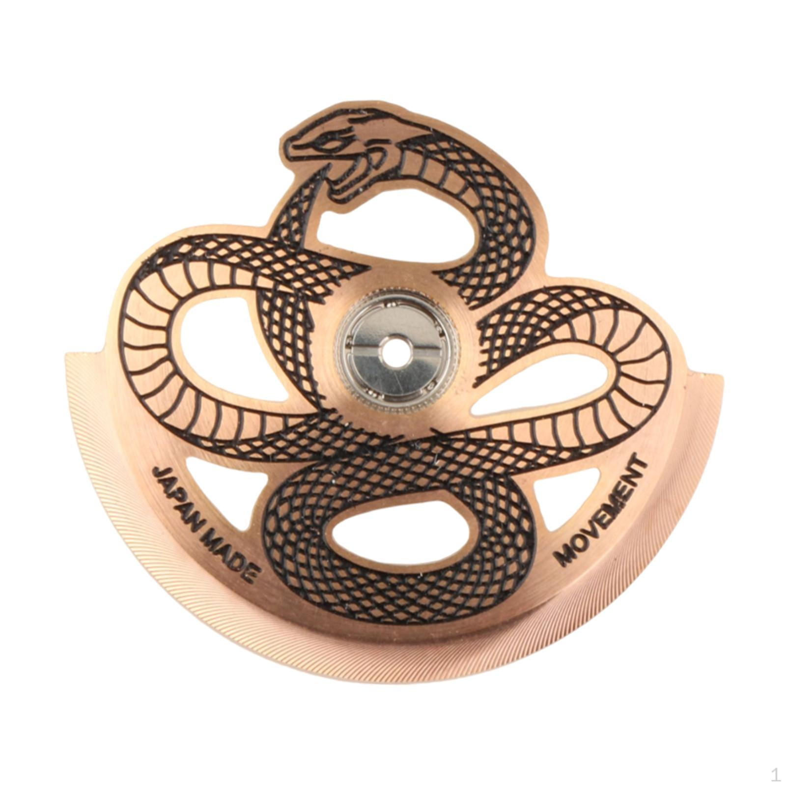 

Механические часы Ротор Качающийся грузик Диаметр 1,1 дюйма Змеиный дизайн для 4R35 6R36 NH35 Pink