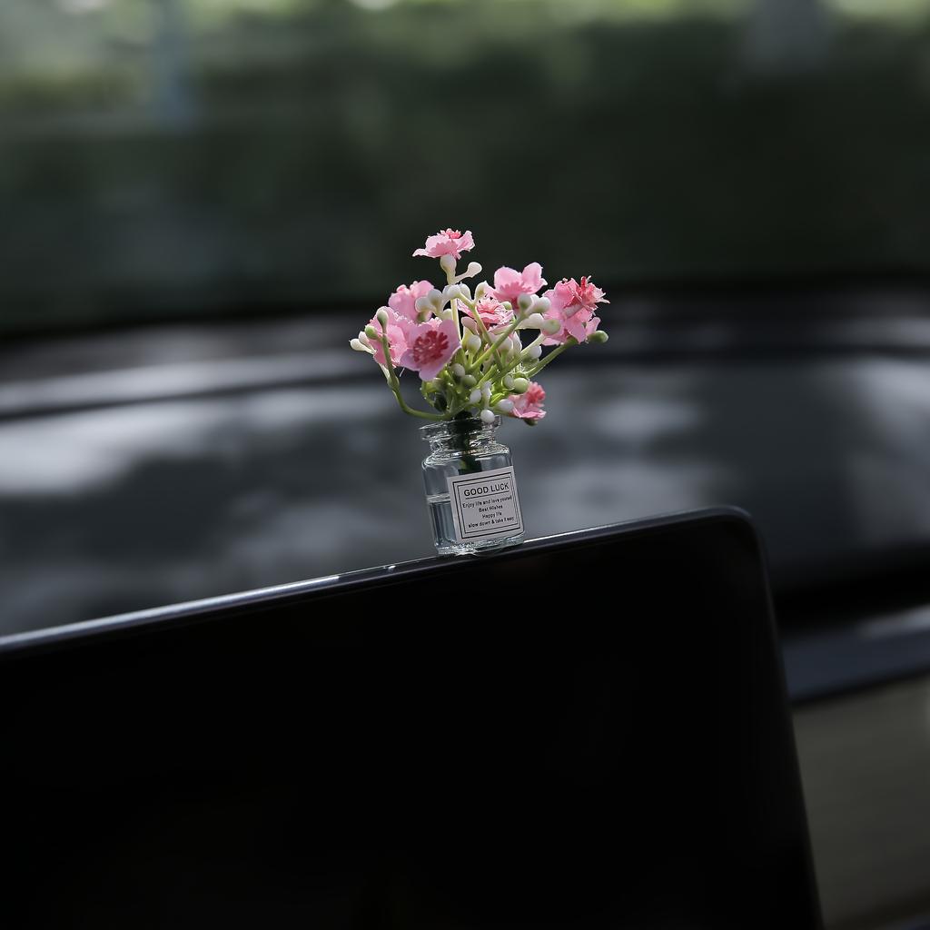 2pcs Delicate Miniature Flower POTS, Simulated in Various Colors of Green, Decorate Tabletop Figure Models for DIY Handicrafts, Photography Props