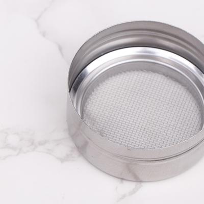 1Pc Stainless Steel Coffee Shaker Cocoa Chocolate Flour Powdered Sugar Sieve Filters With Lid Kitchen Cake Bbq Kitchtools