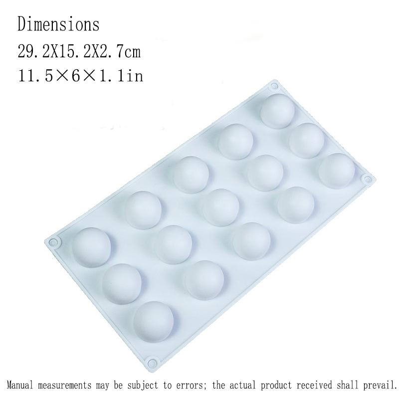 Round Spherical Mousse Mooncake Silicone Mold Round Ice Hockey Chocolate Small Round Ball
