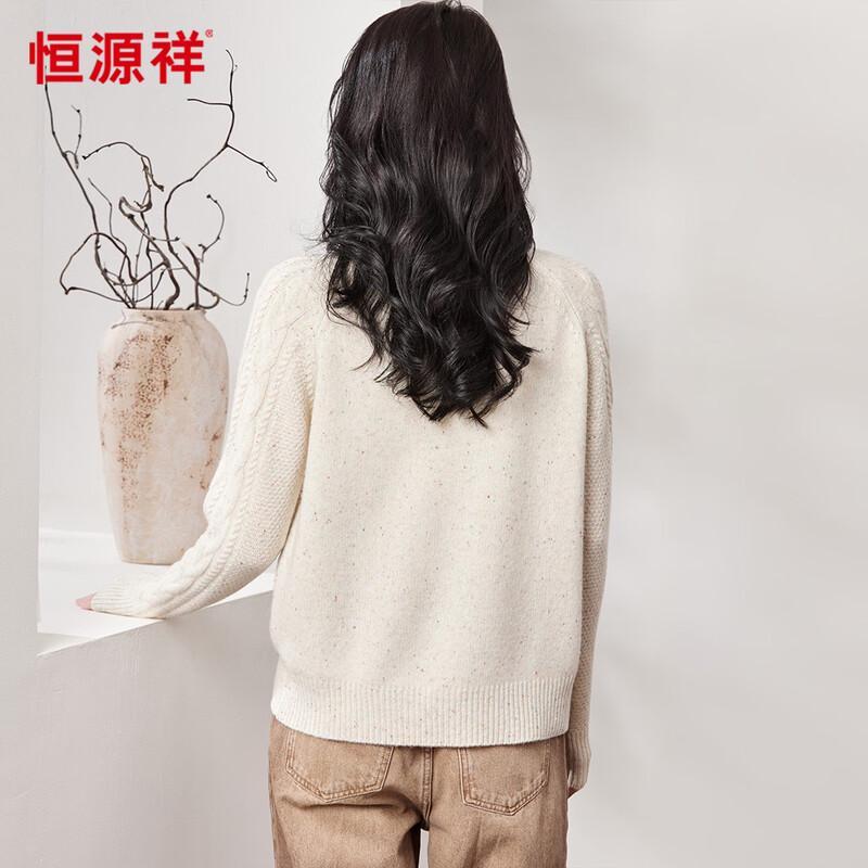 Hengyuanxiang Women's Thick 100% Wool Turtleneck Sweater