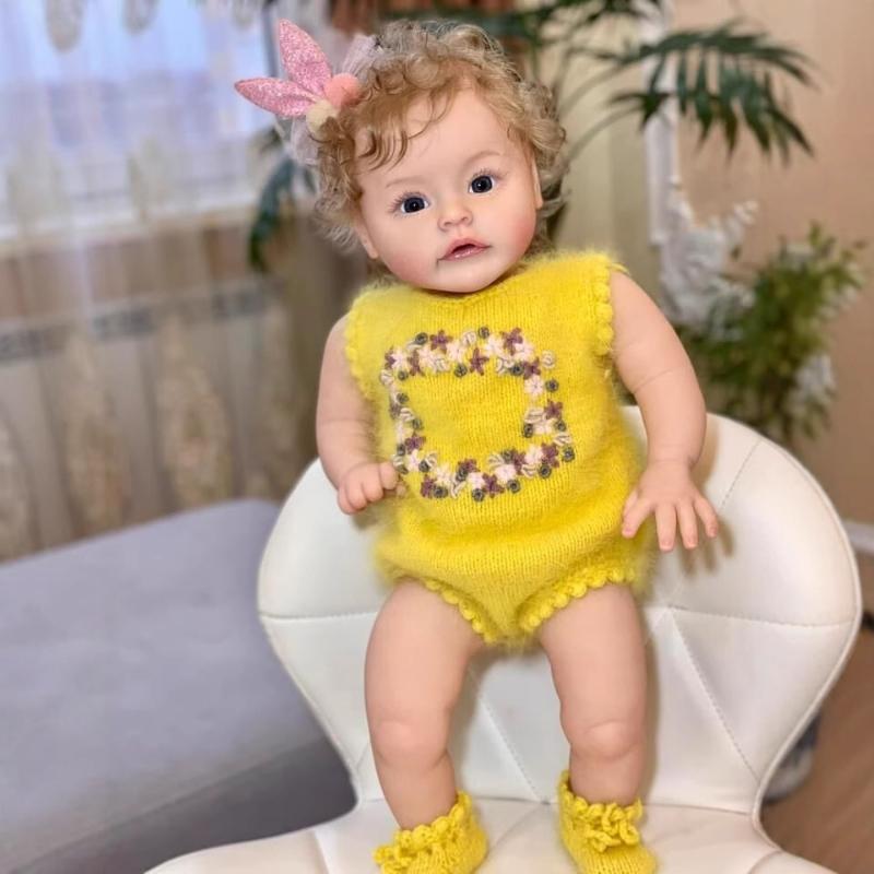 Cute 60 Cm Simulation Reborn Dolls SueSue Soft Cloth Body Realistic Baby Dolls High-end Handmade 3D Skin Veins Visible Newborn Doll Kid's Dress Up Toy