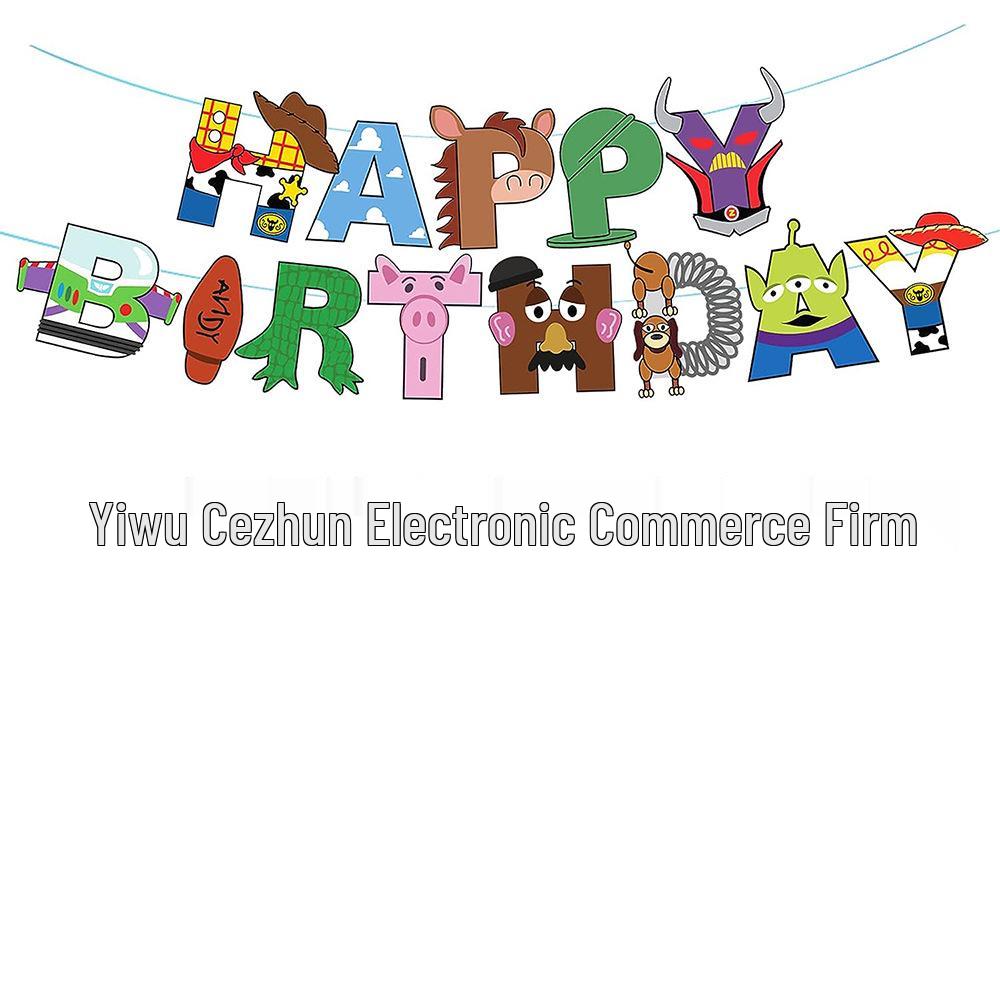 Toy Story Geburtstagsparty Geschirrset: Einwegbecher, Teller, Tischdecke & Dekorationen für Kinder