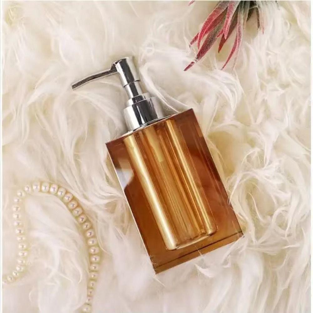 Refillable Hand Sanitizer Dispenser Press Type Liquid Soap Container Crystal Lotion Bottle Hotel