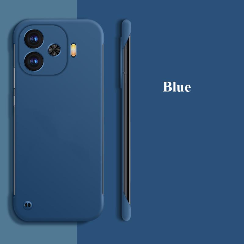 

Ультратонкий безрамочный матовый чехол для ПК с защитой от отпечатков пальцев для vivo iQOO Z9 Turbo Z9X Z8 Z8X Z7 Z7x Pro, противоударная задняя крышка iQOO Z9 (China) синий