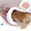 Winter Cat Sleeping Bag 360° Warm Semienclosed Soft Plush Large Cat Sack Cat Bed For Winter Autumn